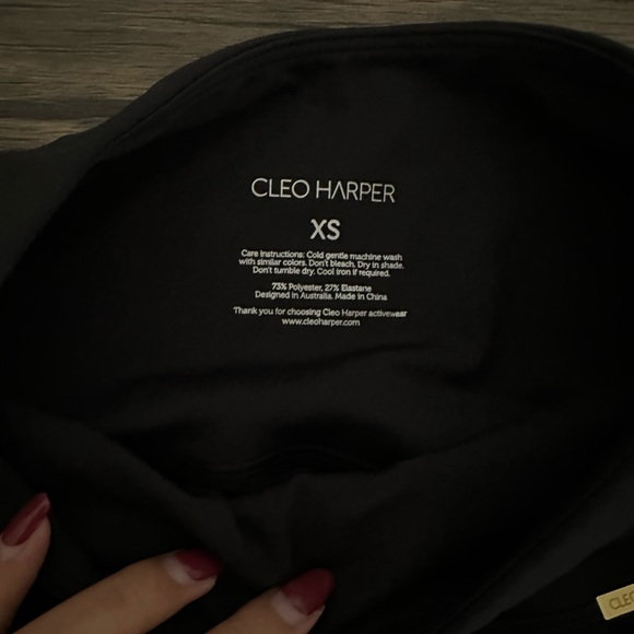 Cleo Harper Black Leggings - Picture 3 of 4